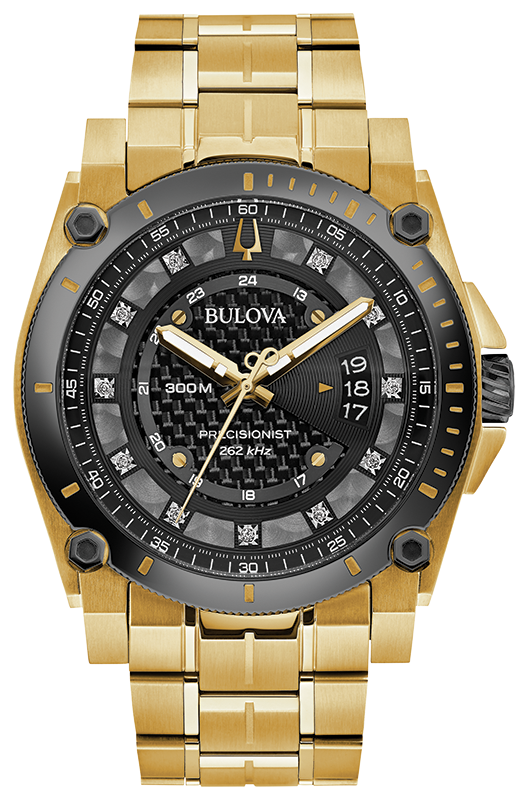 Bulova watch best sale gold diamond