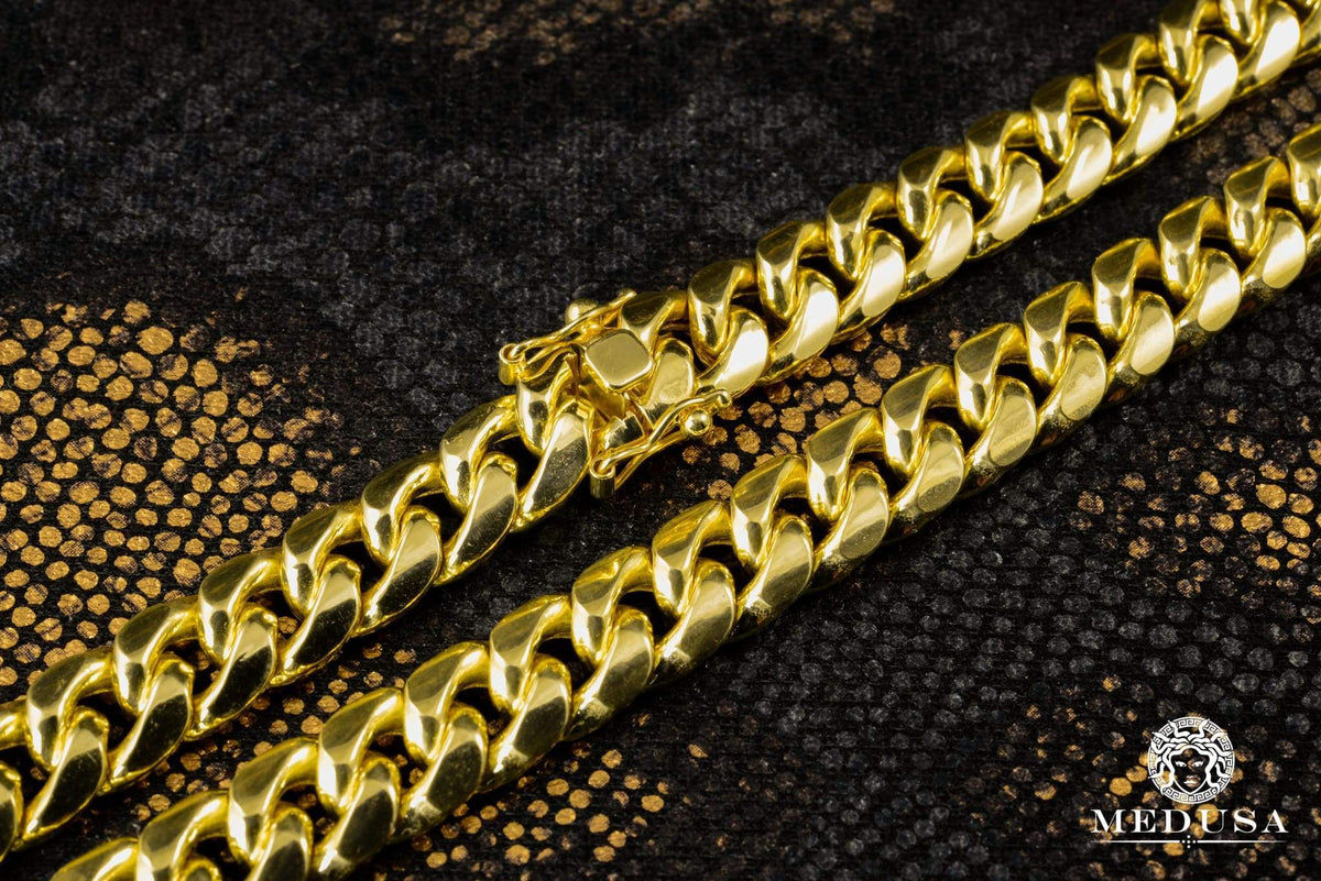 Chaîne en Or 10K | Chaîne 10mm Cuban Link