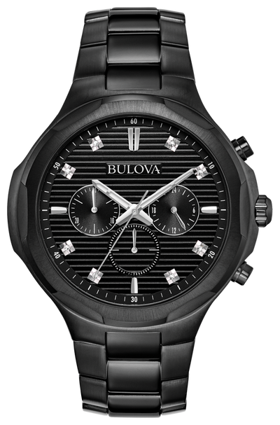 Montre Bulova | Montre Homme Bulova Futuro - 98D147 Diamant / Or Noir