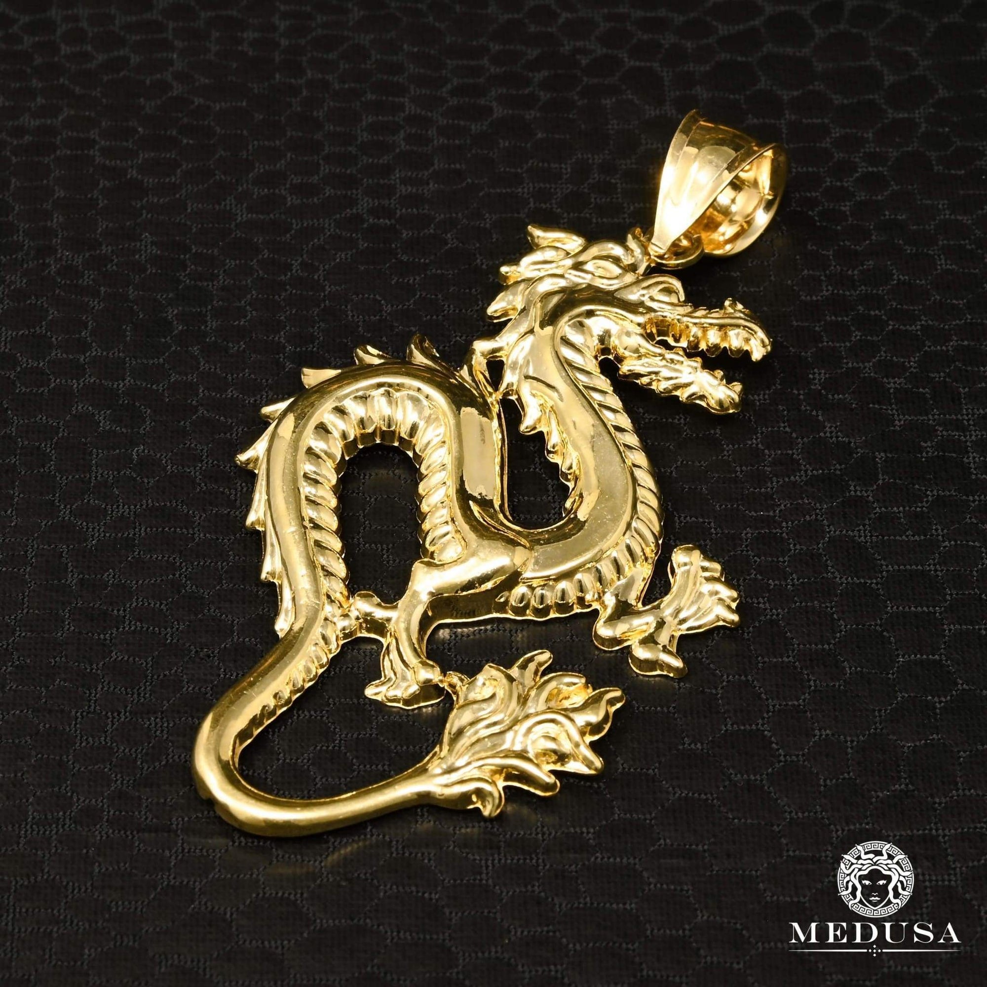 Pendentif en Or 10K | Pendentif Divers Dragon X1 Or Jaune