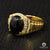 Bague à Diamants en Or 10K | Bague Homme Mirror D3 - Onyx 10K / Or Jaune