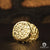 Bague en Or 10K | Bague Homme Nugget H10 Or Jaune