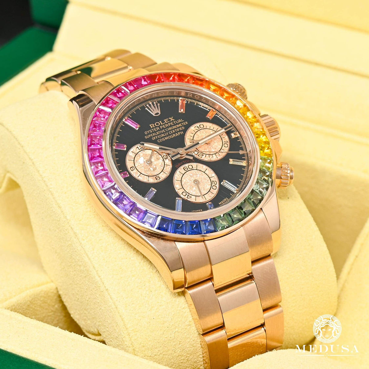 Montre Rolex | Montre Homme Rolex Cosmograph Daytona 40mm - Rainbow Or Rose