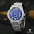 Montre Rolex | Montre Homme Rolex Datejust 36mm - Arabic Blue Oyster Iced Stainless