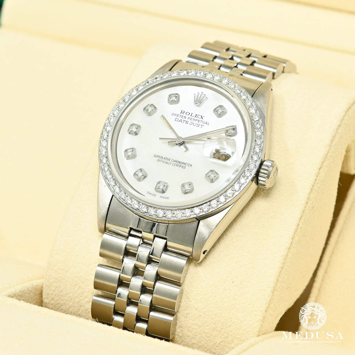 Montre Rolex | Montre Homme Rolex Datejust 36mm - Stainless White ’’Mother of Pearl’’ Stainless