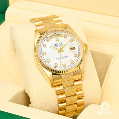 Montre Rolex | Montre Homme Rolex President Day-Date 36mm - White Or Jaune