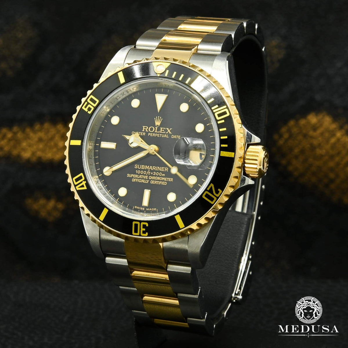 Montre Rolex | Montre Homme Rolex Submariner 40mm - 2 Tons Black Or 2 Tons