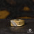 Bague en Or 10K | Bague Homme Signet H9 Or 2 Tons